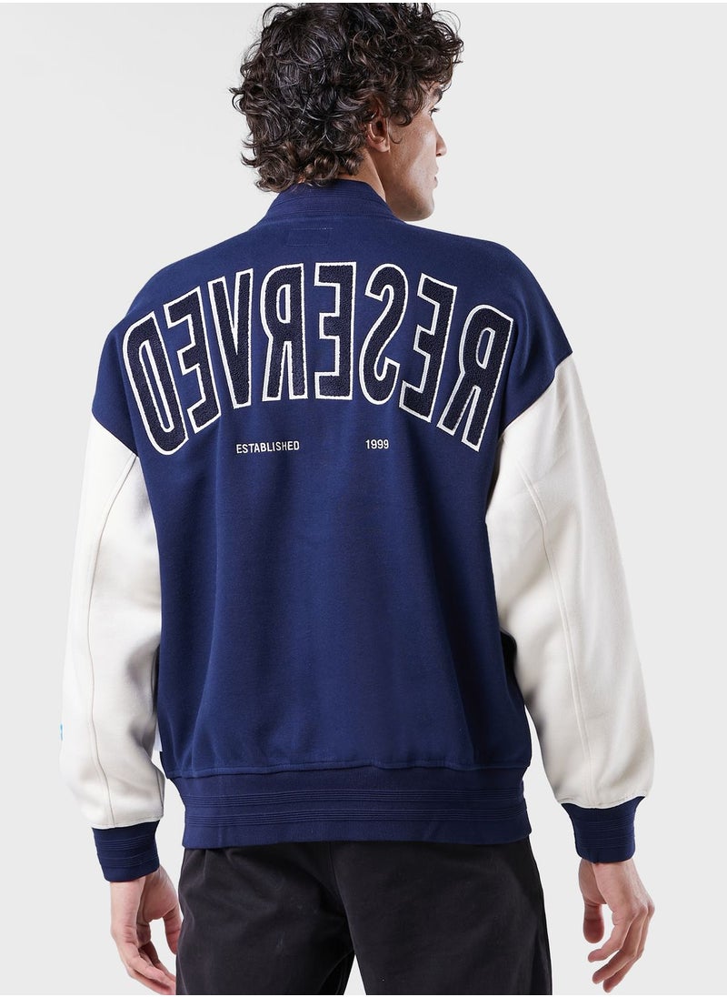 izzue - Logo Varsity Jacket - Image 1