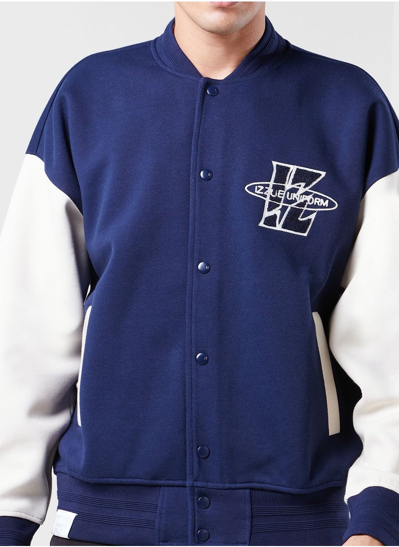 izzue - Logo Varsity Jacket - Image 1