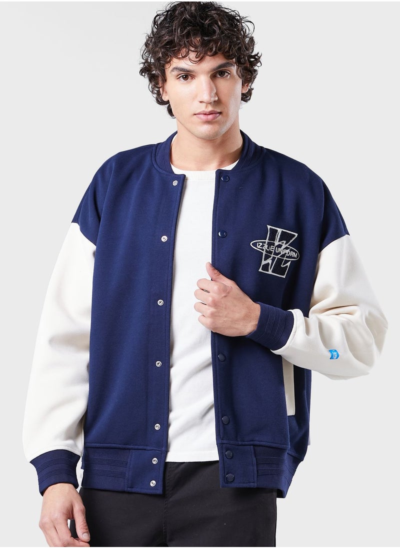 izzue - Logo Varsity Jacket - Image 1