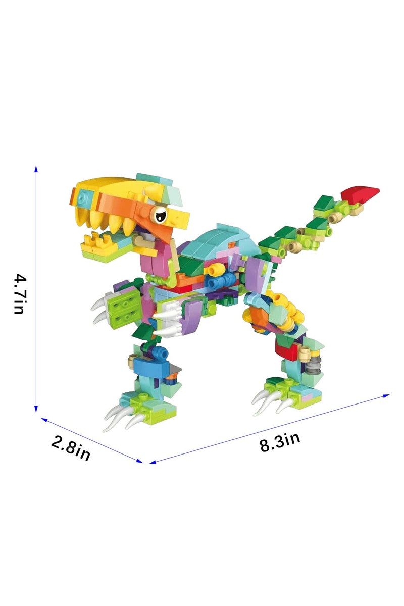 ACYYH Dinosaur Building Blocks Set, 12-in-1 Buildable Dinosaur Figures, Educational Construction Toy - Image 2