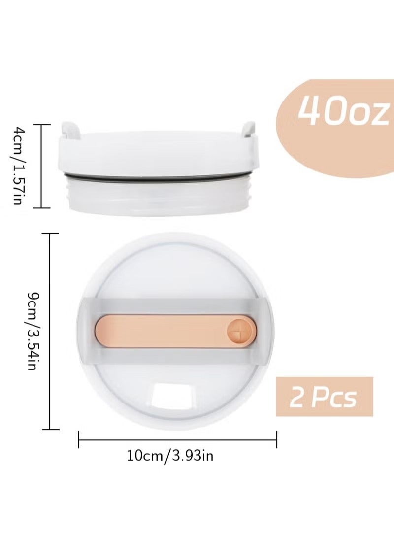Tumbler Lids forTumbler 40 oz, 2 Pack Reusable Spill, Proof Splash Resistant, Replacement Lids Cover, Fit for  and other Tumbler 40 oz, Pink  - Image 5