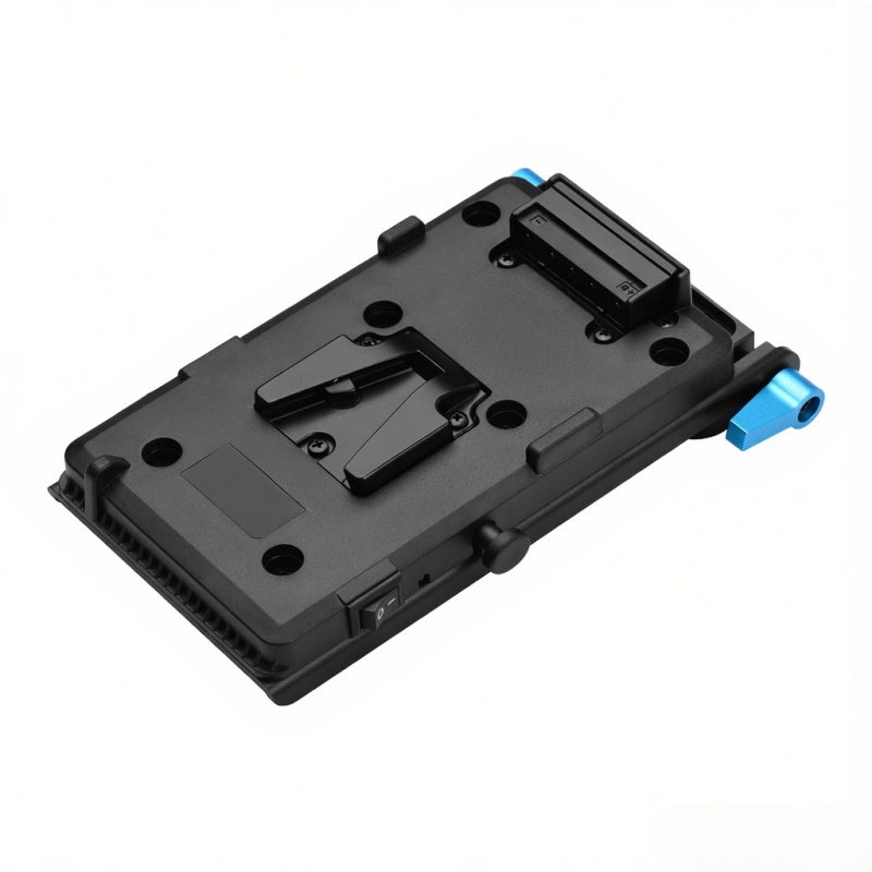 V Mount V-lock Battery Plate Adapter with 15mm Dual Hole Rod Clamp NP-FZ100 Dummy Battery Replacement for Sony A7Ⅲ A7RⅢ A9 A7R Ⅳ A6600 Camera Video Light Monitor Audio Recorder Microphone - Image 4