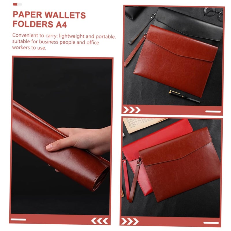 حافظة مستندات A4 بسعة كبيرة منظم مع إغلاق مشبك للنساء والرجال - Image 4