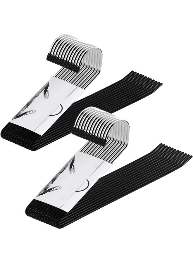 ROLLYWARE ROLLYWARE Heavy Duty Metal Pants Hangers, Jean Hangers for Closet, Open Ended Clothes Hanger for Pant Slack Trouser Scarf, Space Saving, Non Slip (20)  - Image 1