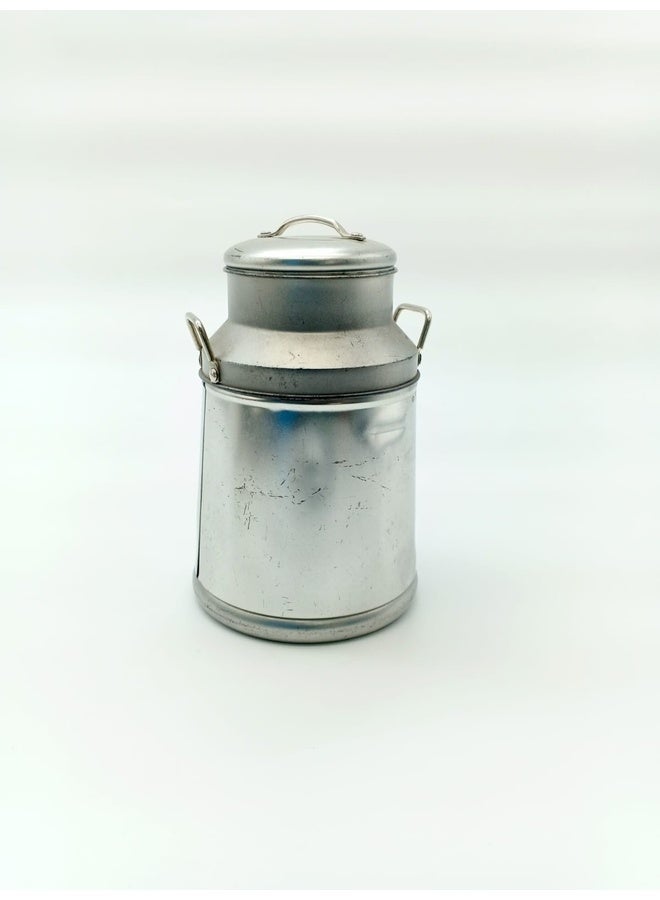 Genaric Vintage Metal Milk Can - Rustic Farmhouse Decor - Image 1