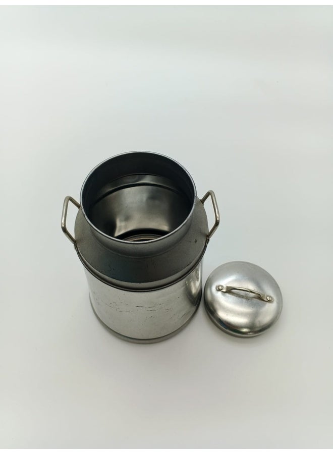 Genaric Vintage Metal Milk Can - Rustic Farmhouse Decor - Image 2