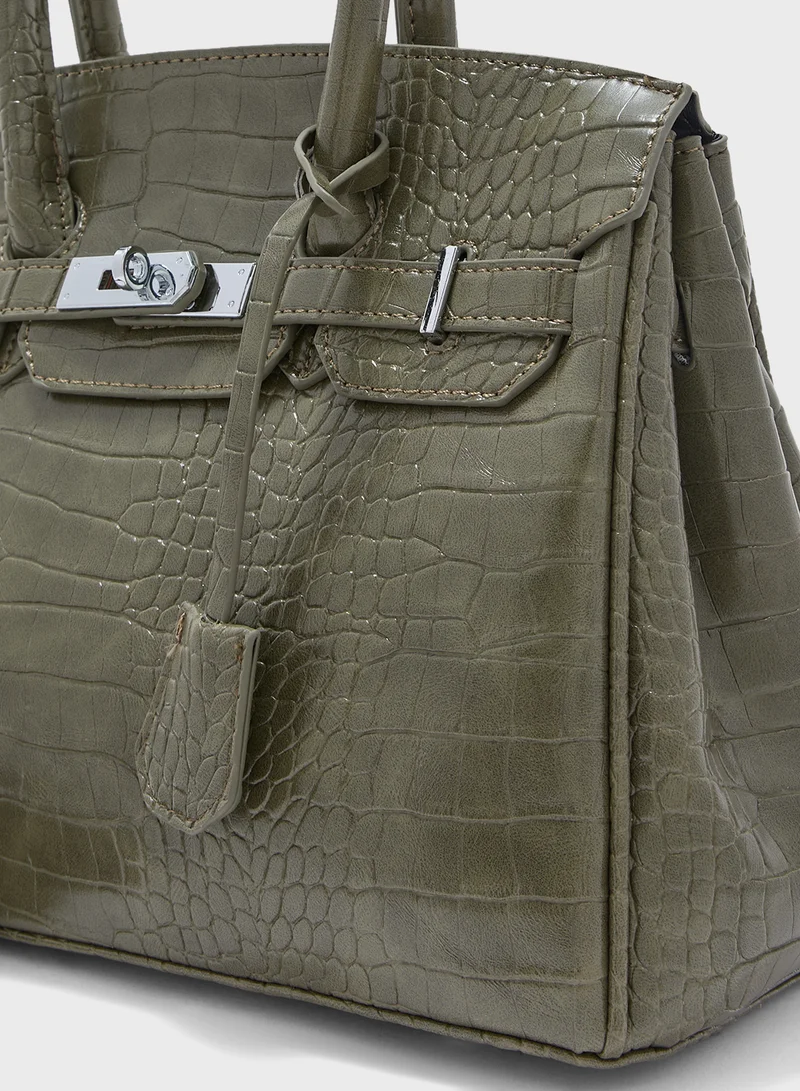 ELLA Classic Croc Large Handbag