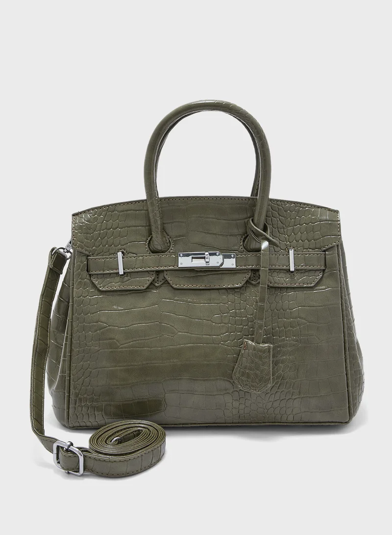 ELLA Classic Croc Large Handbag