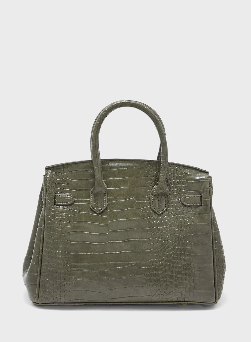 ELLA Classic Croc Large Handbag