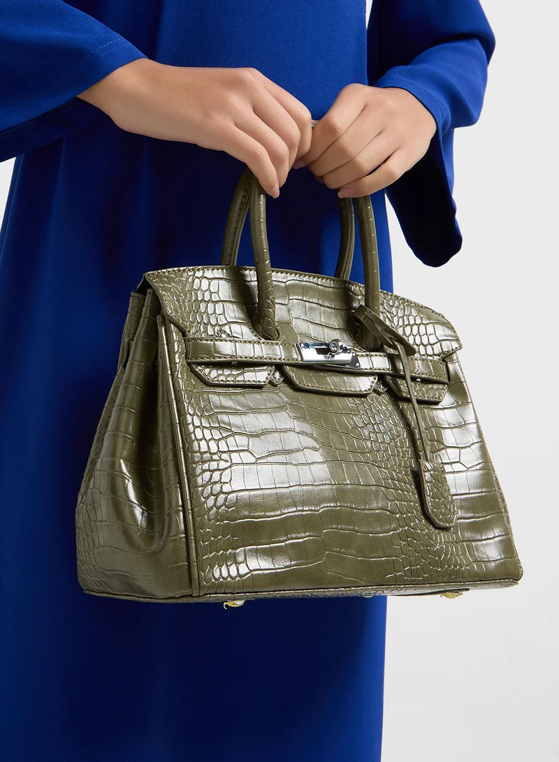 ELLA Classic Croc Large Handbag