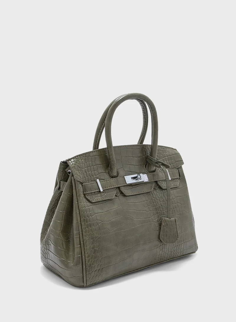 ELLA Classic Croc Large Handbag