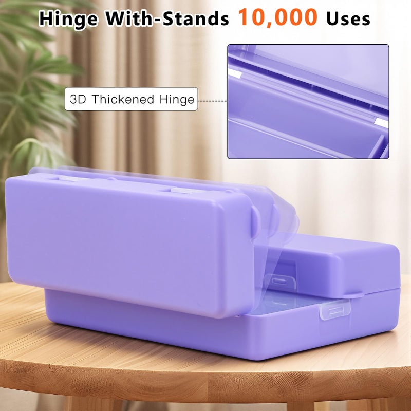 FYY Daily Pill Organizer,7 Compartments Portable Pill Case Travel Pill Organizer,[Folding Design] Large Pill Box for Purse Pocket to Hold Vitamins,Cod Liver Oil,Supplements and Medication-Purple - Image 5
