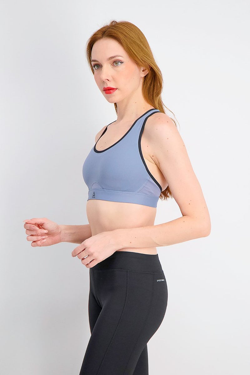 Reebok Women Hero Power Sports Bra, Blue - Image 4