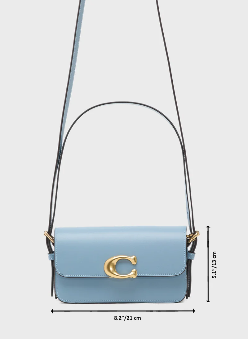 كوتش حقيبة كتف زوي من جلد العجل