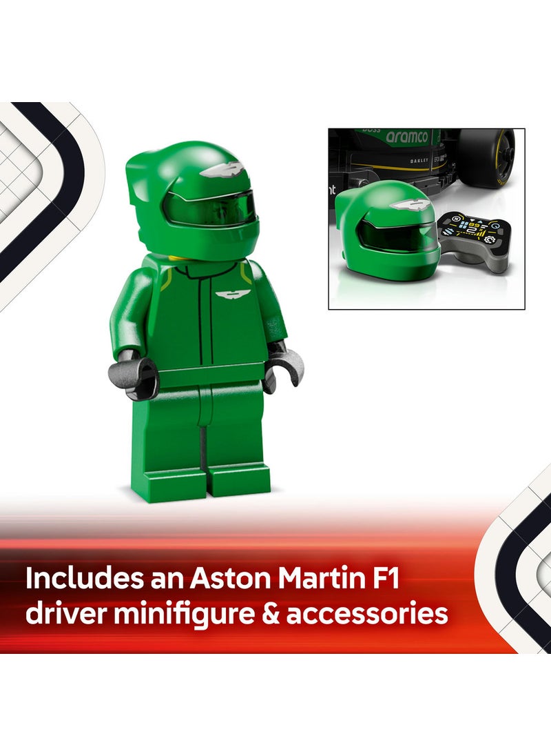 LEGO Speed Champions Aston Martin Aramco F1® AMR24 Race Car Vehicle Set 77245 (269) Pieces  - Image 5