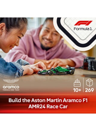 مجموعة سيارة السباق Aston Martin Aramco F1® AMR24 من ليغو® Speed Champions، مجموعة القيادة 77245 - view 3