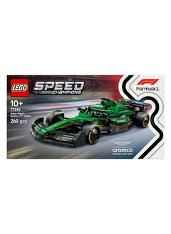LEGO Speed Champions Aston Martin Aramco F1 AMR24 Race Car Toy with a Collectible Formula 1 Driver Minifigure - Model Kits for 10+ Year Old Boys & Girls or Adult Motorsport Fans 77245 (269 pieces)  - Image 4