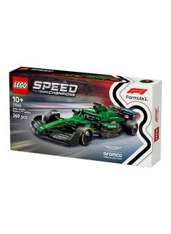 LEGO Speed Champions Aston Martin Aramco F1 AMR24 Race Car Toy with a Collectible Formula 1 Driver Minifigure - Model Kits for 10+ Year Old Boys & Girls or Adult Motorsport Fans 77245 (269 pieces)  - Image 3