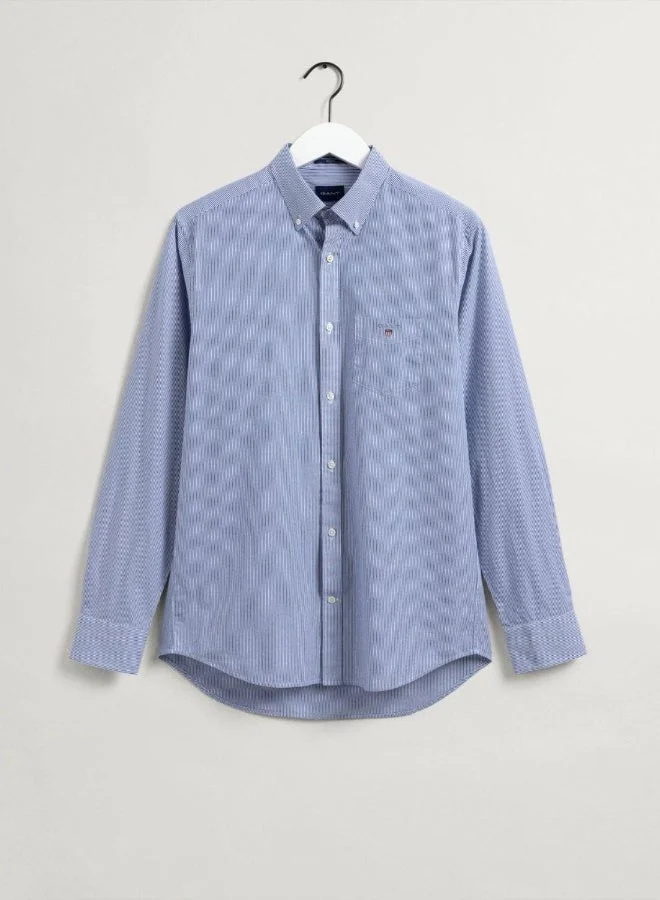 GANT  Gant Regular Fit Banker Broadcloth Shirt for Men | Best Price UAE