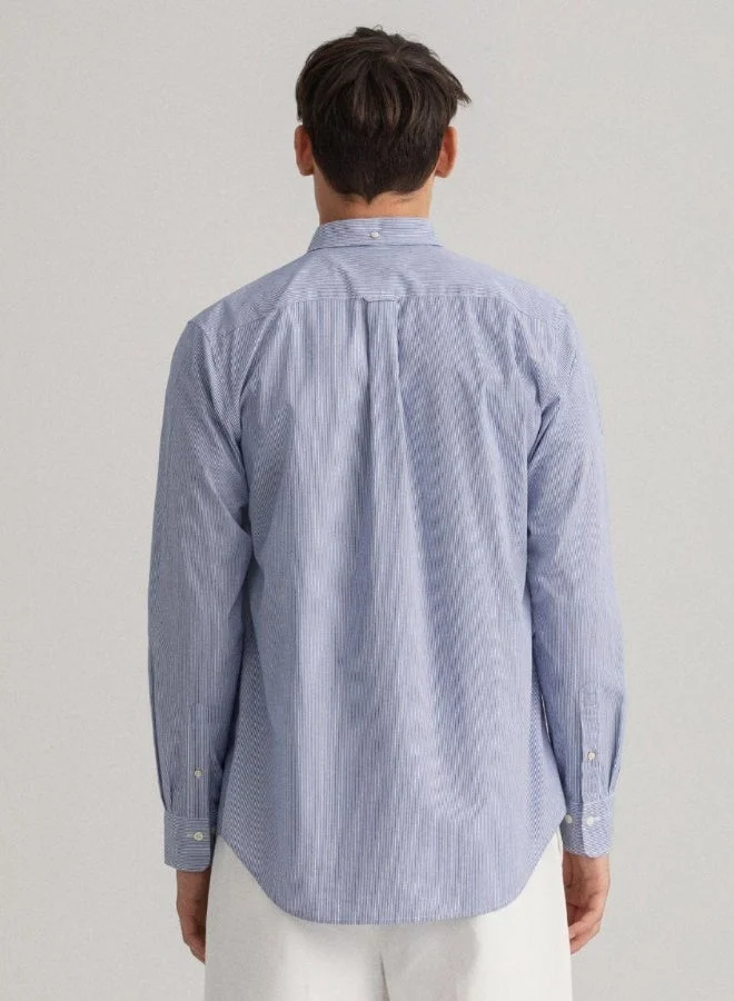 غانت قميص جانت رجالي بقصة عادية من قماش البانكر