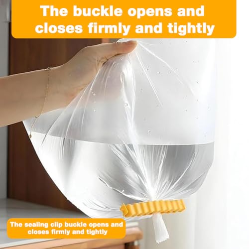 HASTHIP® 24 PCS Creative Snack Sealing Clips Clamp French Fries Sealers with Holder Fridge Magnet Small Packets Food Seal Mini Clips - Image 4