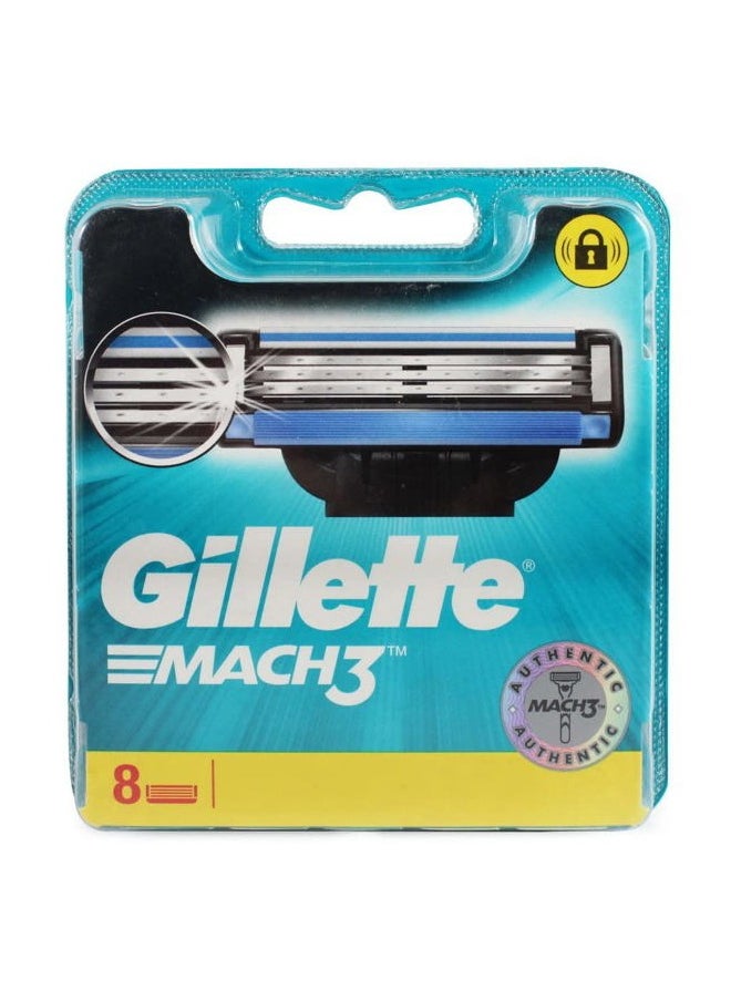 Gillette - Mach 3-8 Count (1 x 8 Pack) - Image 1