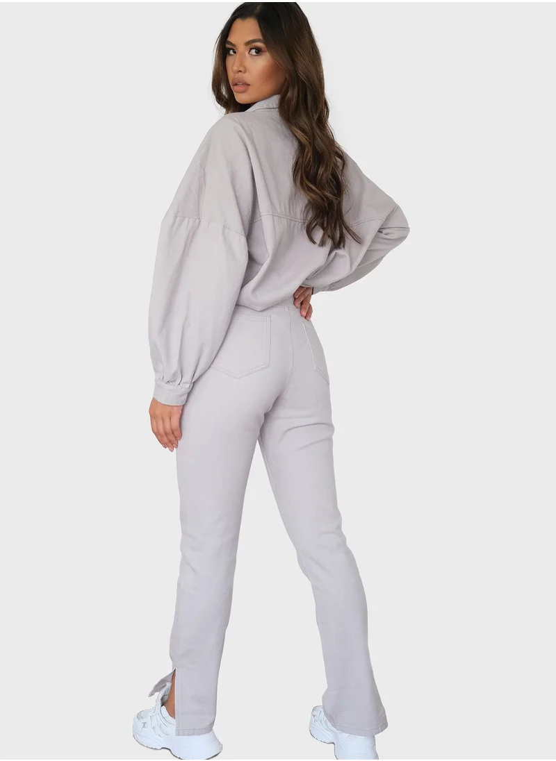 Missguided High Waist Straight Jeans