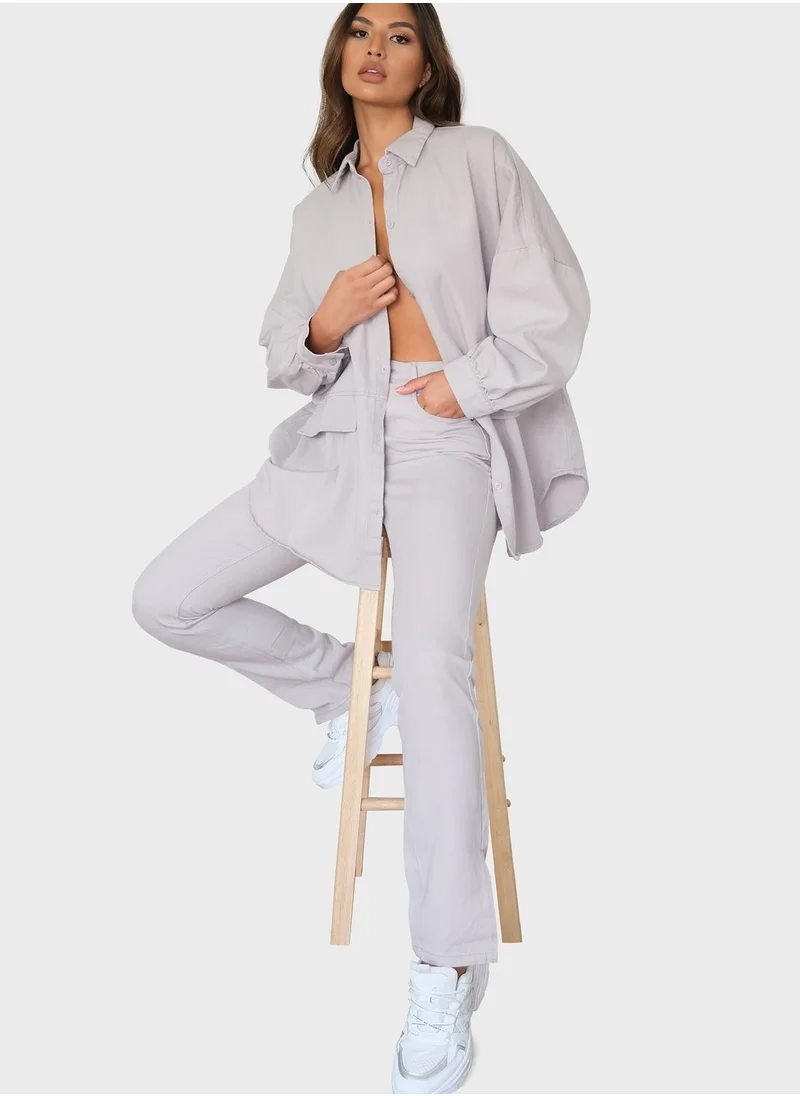 Missguided High Waist Straight Jeans