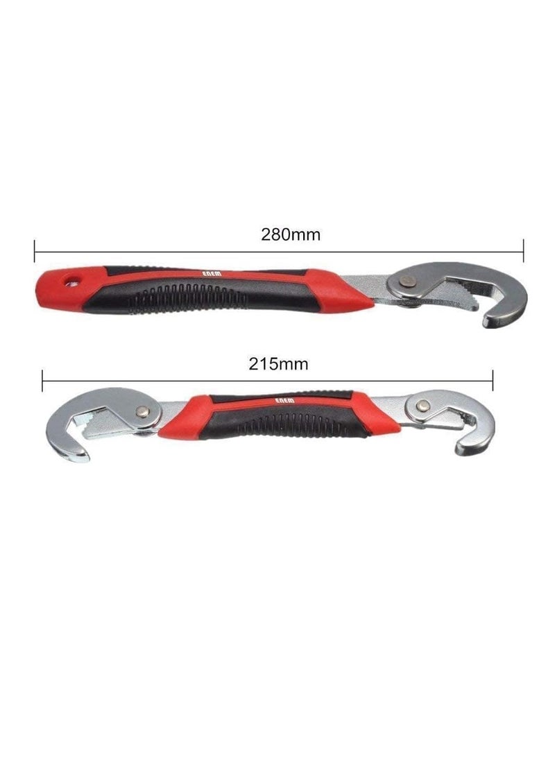 Generic - Stainless Steel Adjustable Multi-Function Wrench, 2-Piece (Multi-Colour) - Image 1