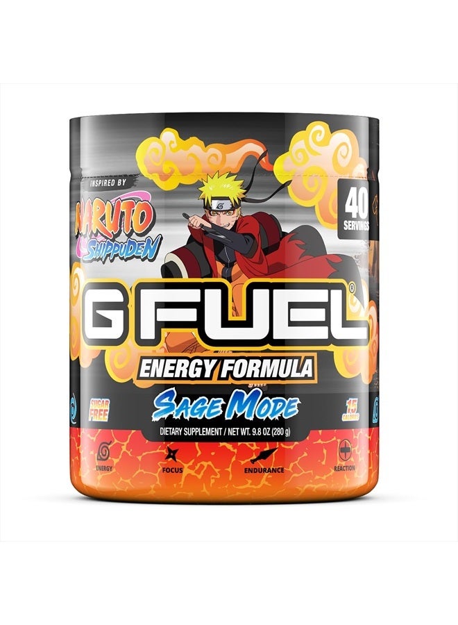 G Fuel مسحوق الطاقة بنكهة فاكهة البوميلو + الخوخ، خالي من السكر، مكمل كافيين نظيف، مزيج قابل للذوبان في الماء - 9.8 أونصة (40 حصة) - Image 1