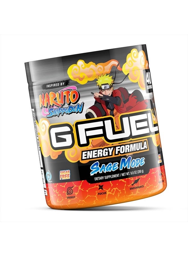 G Fuel مسحوق الطاقة بنكهة فاكهة البوميلو + الخوخ، خالي من السكر، مكمل كافيين نظيف، مزيج قابل للذوبان في الماء - 9.8 أونصة (40 حصة) - Image 2