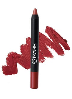 Mars MARS Long Lasting Crayon Lipstick with 12 hours stay | Matte Finish | Waterproof | Won't Smudge Won't Budge Lip Crayon (3.5 grms) 05-Crimson Red : I Have Got This  - Image 1