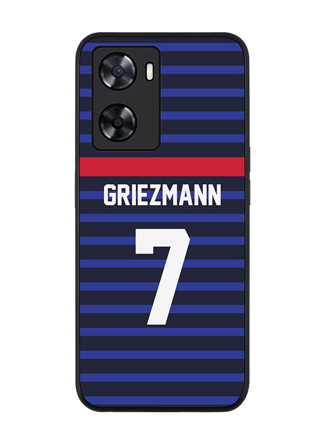 Stylizedd Rugged Black edge case for OnePlus Nord N20 SE Slim fit Soft Case Flexible Rubber Edges Anti Drop TPU Gel Thin Cover - Football Team - France Player Name - Griezmann - Image 1