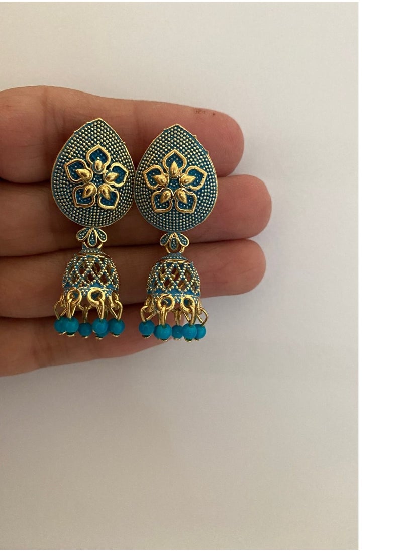 ماركة غير محددة أقراط عصرية - أزرق  - Image 3