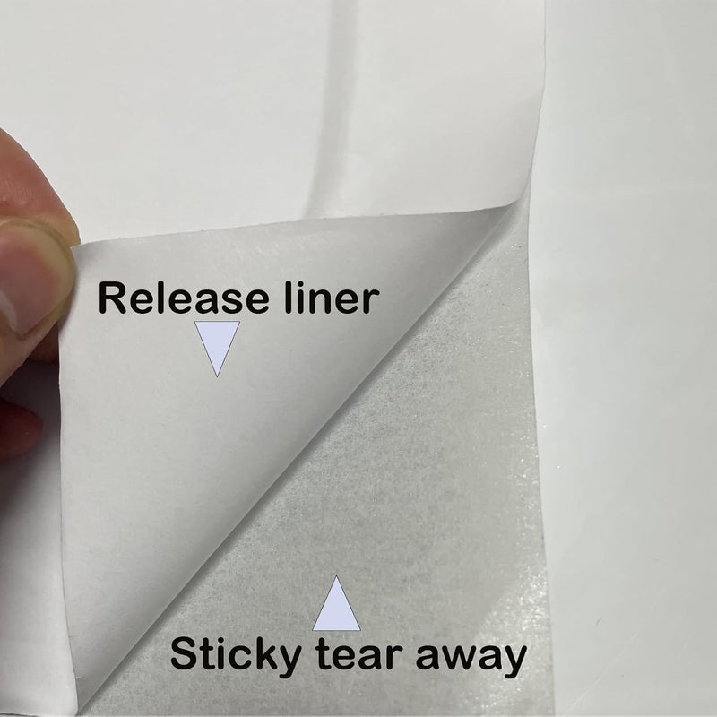 Seneme Self Adhesive Tear Away Embroidery Stabilizer (12 in x 10 yd roll), 1.8 oz Medium Tearaway Stabilizer for Hoop Less Embroidery - Image 3