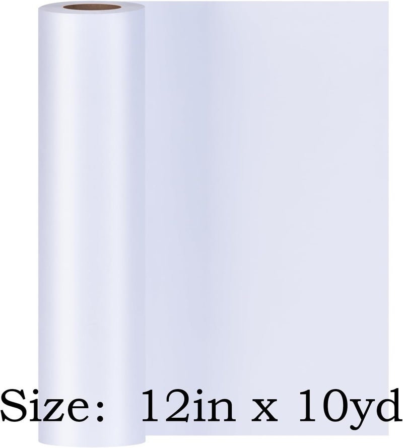 Seneme Self Adhesive Tear Away Embroidery Stabilizer (12 in x 10 yd roll), 1.8 oz Medium Tearaway Stabilizer for Hoop Less Embroidery - Image 2