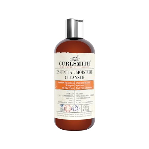 CURLSMITH CURLSMITH  Essential Moisture Cleanser Gentle Nourishing Shampoo for Wavy Curly and Coily Hair Vegan 12fl oz