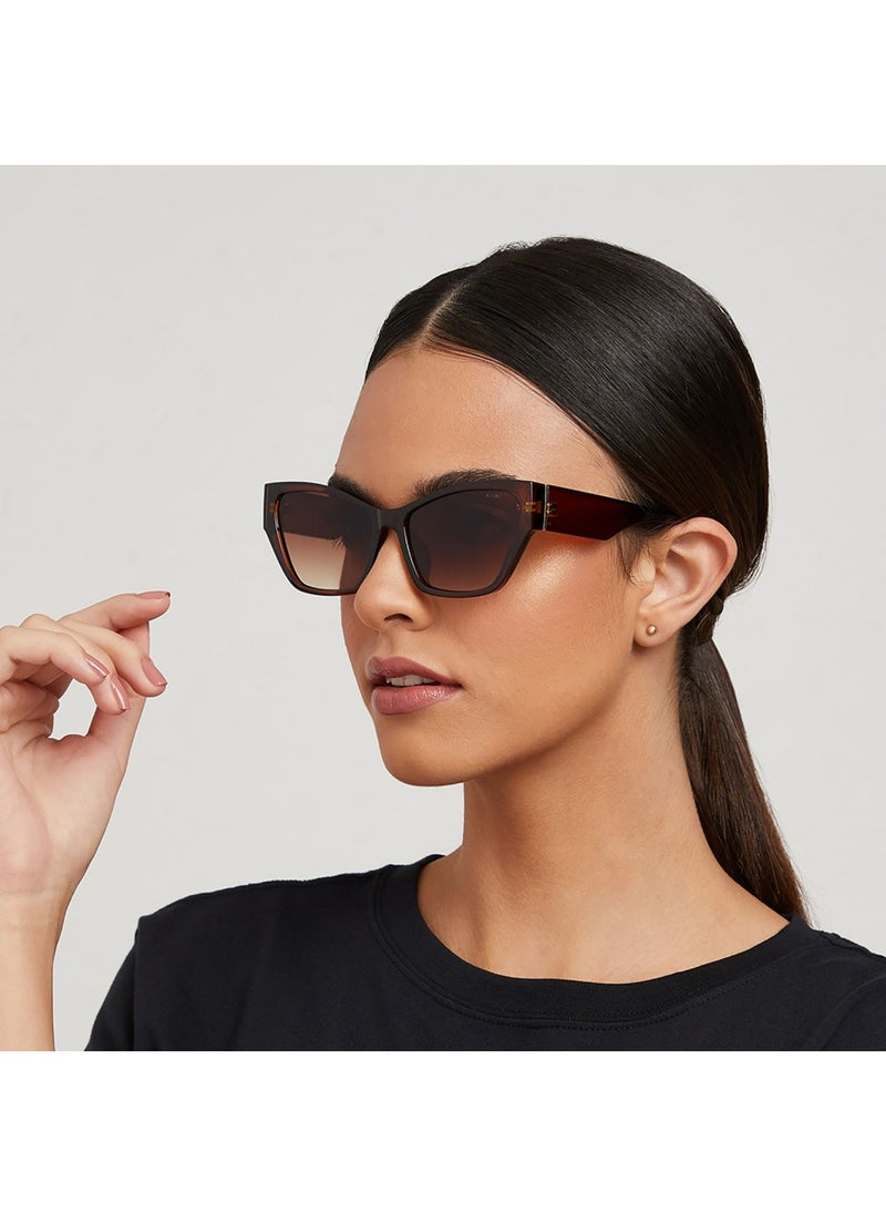 Blackout KAYLA Women Brown Sunglasses - Frame Material: Thermoplastic Rubber (TR90)- Frame Color: Brown-Lens Color: Brown  - Full Rim  - Image 5