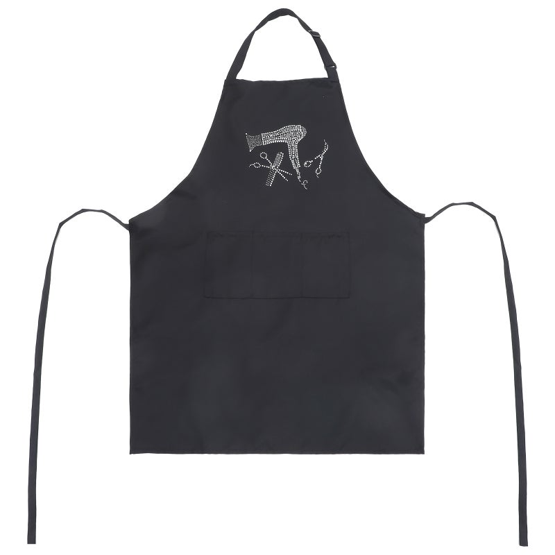 Apron for Hair Stylist Women, Adjustable Neck Strap Work Apron for Salon Use - Image 1