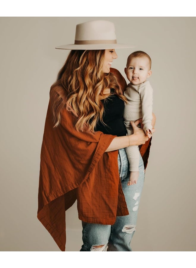 Kishu Baby Kishu Baby Indi GOTS Organic Muslin Nursing Cover Up for Breastfeeding  - Image 1