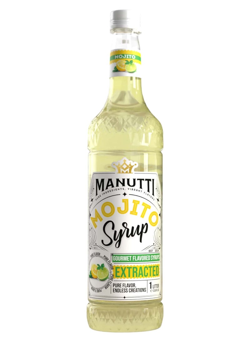 Manutti - Lemon Mint Syrup 1 Liter - Image 1