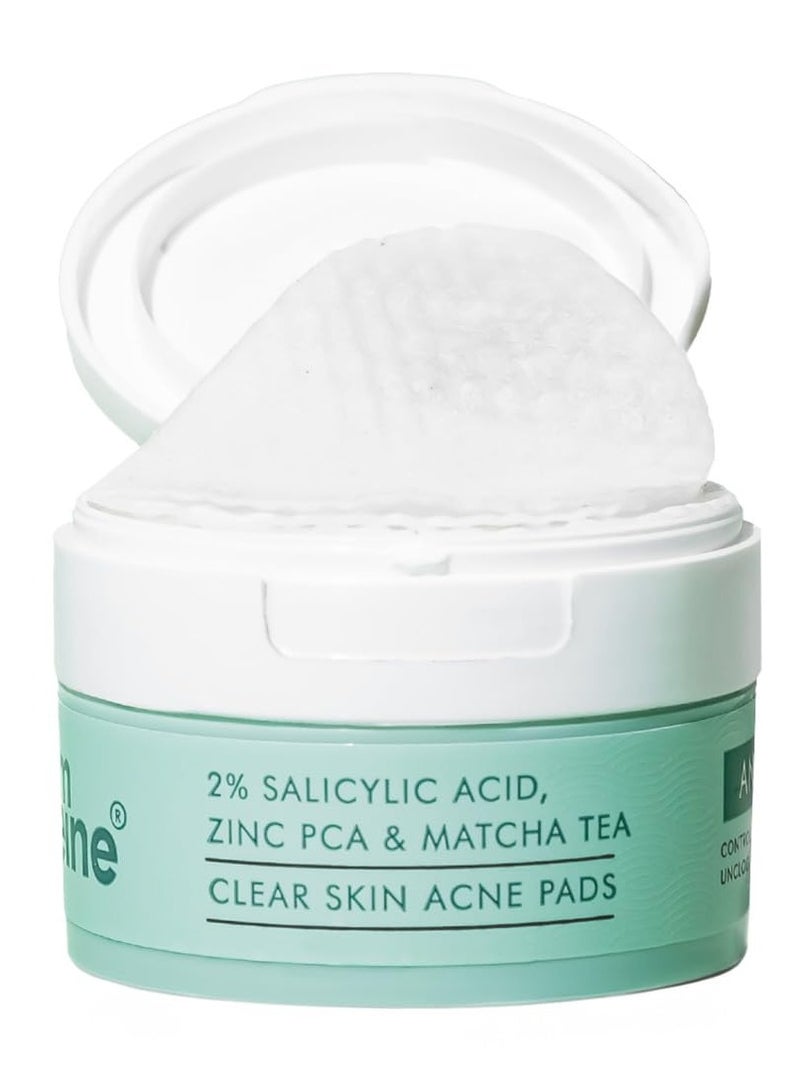 إم كافيين 2٪ ضمادات حمض الساليسيليك حمض الساليسيليك الزنك بي سي ايه وشاي ماتشا لتصفية البشرة | ضمادات سيروم مقشر مضاد لحب الشباب للبشرة المعرضة لحب الشباب | للنساء والرجال - 40 ن (x1) - Image 1