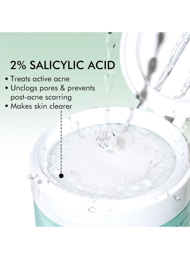 إم كافيين 2٪ ضمادات حمض الساليسيليك حمض الساليسيليك الزنك بي سي ايه وشاي ماتشا لتصفية البشرة | ضمادات سيروم مقشر مضاد لحب الشباب للبشرة المعرضة لحب الشباب | للنساء والرجال - 40 ن (x1) - Image 4