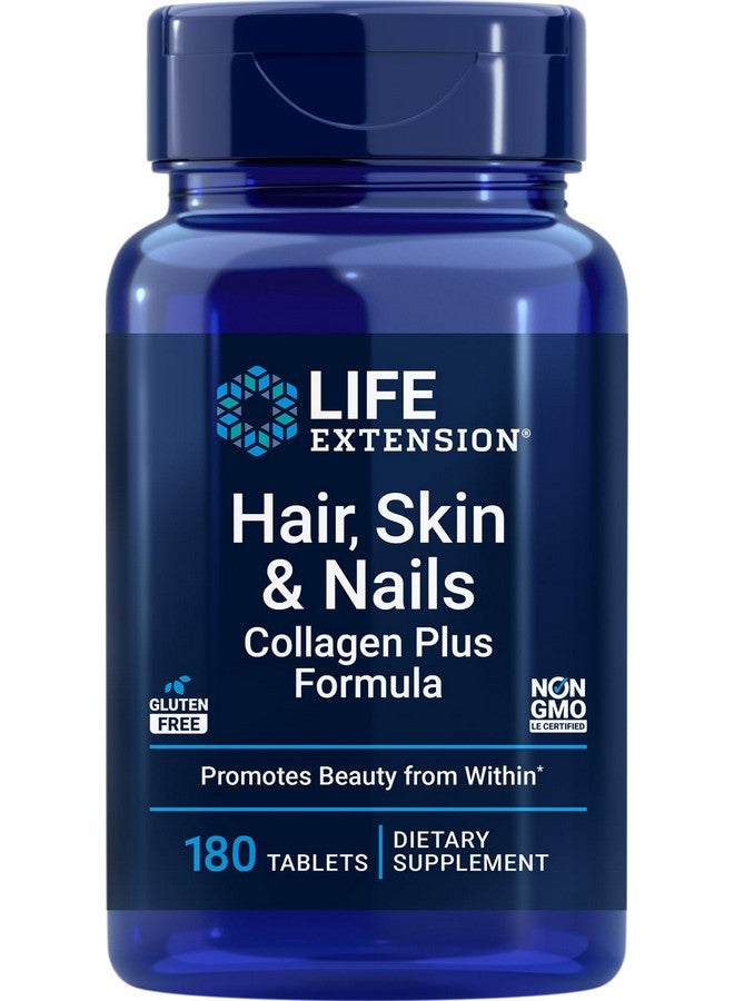 لايف إكستنشن تركيبة الكولاجين بلس للشعر والبشرة والأظافر من لايف إكستنشن، 180 قرصًا - Image 1