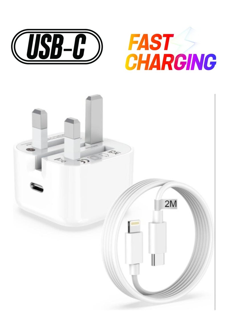 MUNTAQI iPhone Charger Plug and Cable 2M[Apple MFi Certified],iPhone Fast Charger... - Image 1