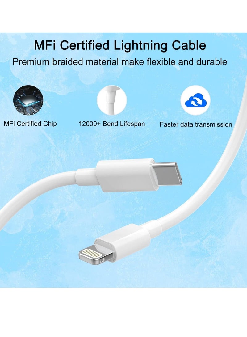 MUNTAQI iPhone Charger Plug and Cable 2M[Apple MFi Certified],iPhone Fast Charger... - Image 3