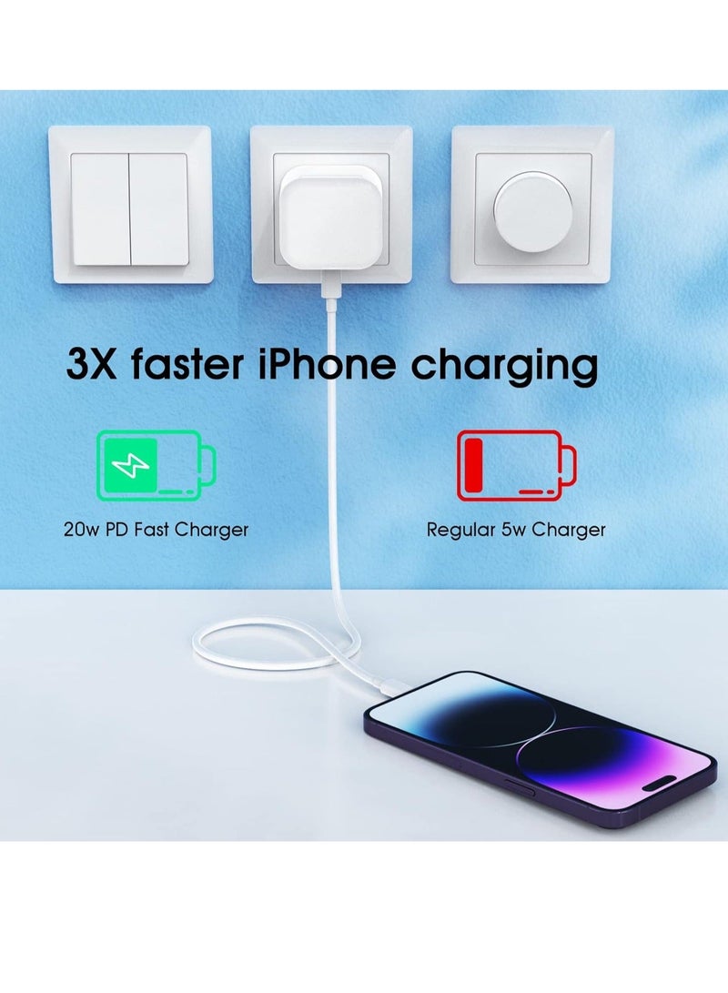 MUNTAQI iPhone Charger Plug and Cable 2M[Apple MFi Certified],iPhone Fast Charger... - Image 2