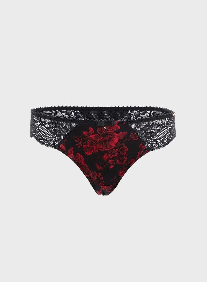 Dorina Scallop Lace Trim Brief