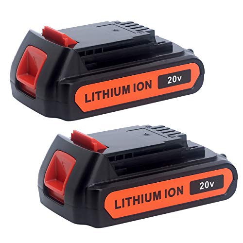 Biswaye 4.0Ah 20V Lithium Battery LBXR20 Compatible with Black and Decker 20V Max Battery LBXR2520 LBXR2020 LB2X3020 LBX20 LB2X4020 & LST522 LHT2220 LST300 20-Volt Max Cordless Power Tools (2-Pack) - Image 1
