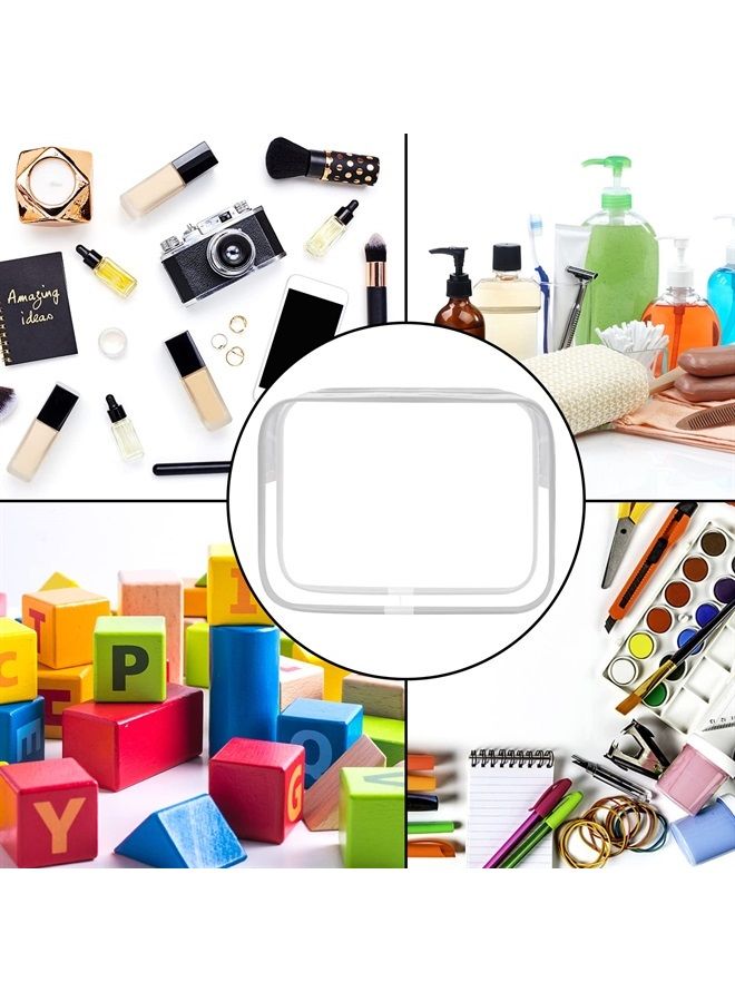 Lermende 2pcs Clear Toiletry Bag TSA Approved Travel Liquids Bag, Carry On Airport Airline Compliant Bag Quart Sized 3-1-1 Kit Luggage Pouch(Grey) - Image 5